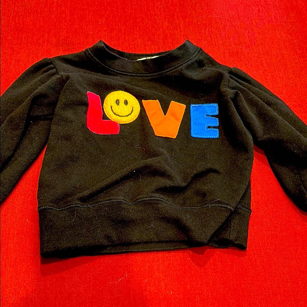 Random Hearts Love sweatshirt size 2T